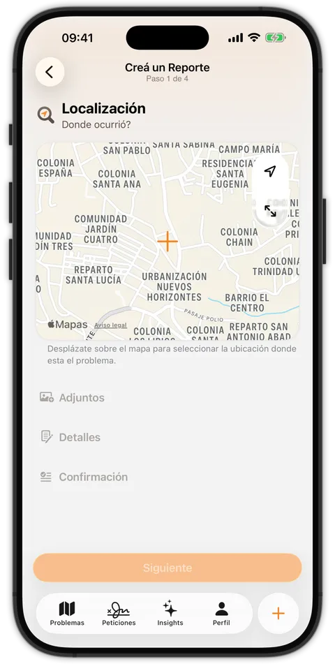 Paso 1: ubicar el problema en el mapa